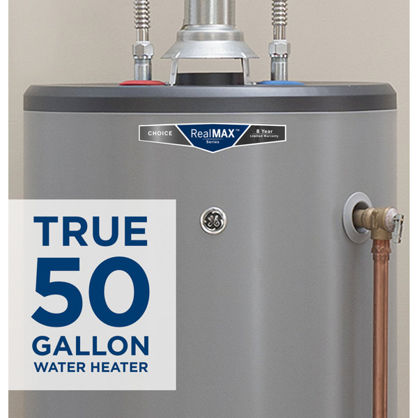 GE Appliances Realmax 50 Gallon Natural Gas Storage Tank Water Heater